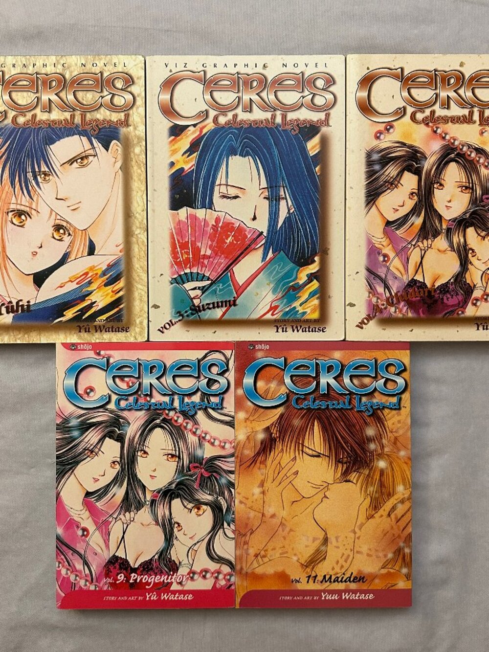 Ceres, Celestial Legend Volumes 2, 3, 4, 9 & 11 by Yuu Watase in English